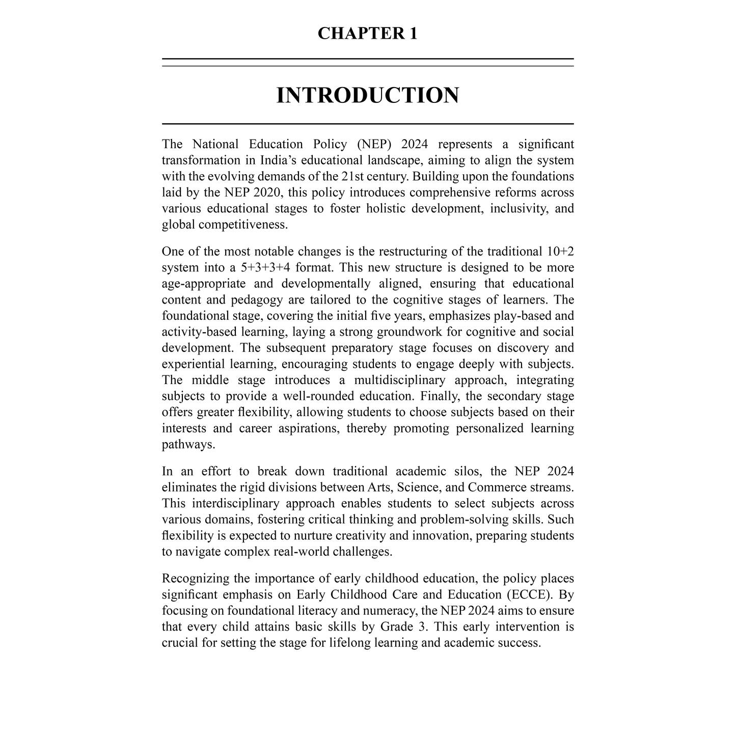 National Education Policy 2024-25