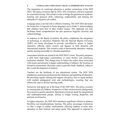 National Education Policy 2024-25