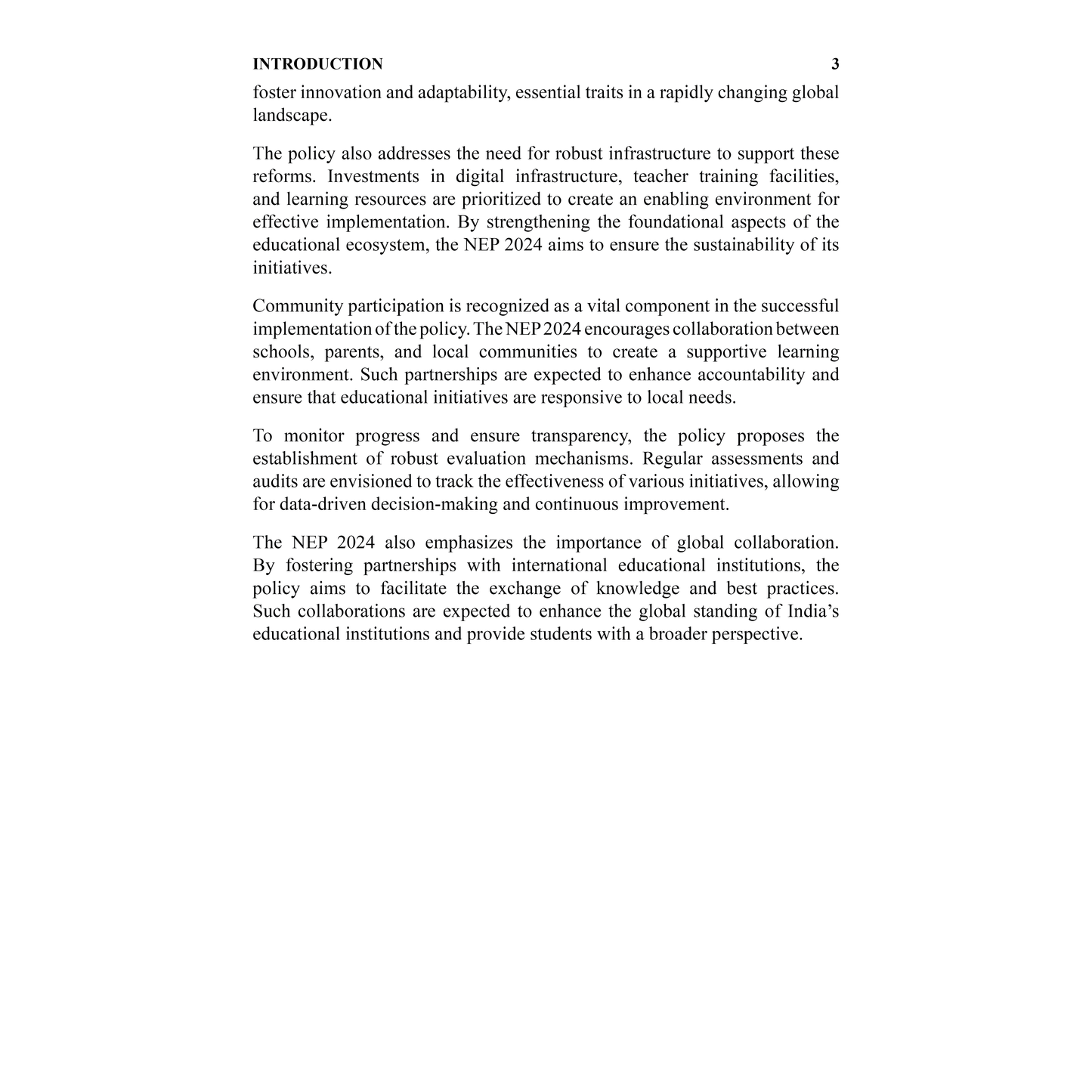 National Education Policy 2024-25