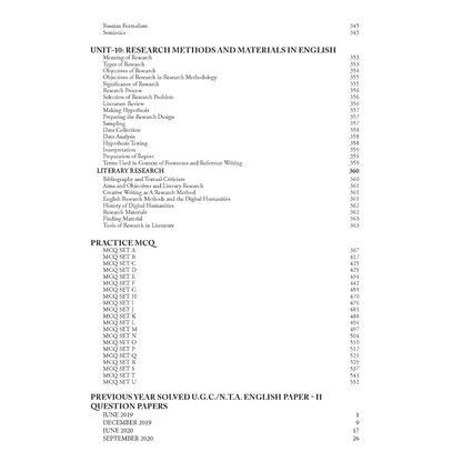 Doaba’s NTA UGC NET | SET | JRF English Paper II – Solved Papers from 2019 to 2024 (2025 Edition)