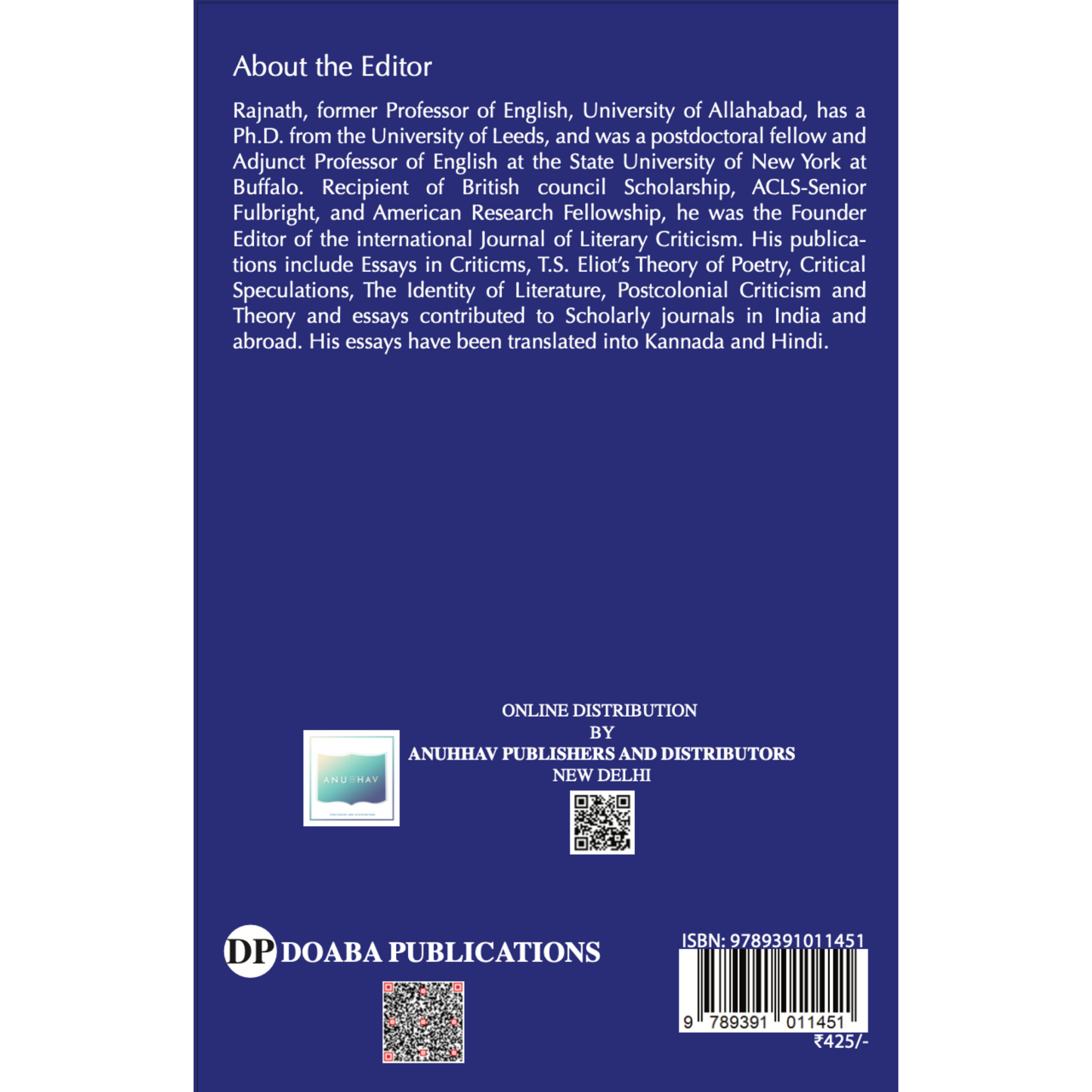 Sanskrit Poetics and Western Criticism