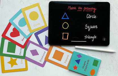 Shapes Flashcards - Early Learning Educational Flashcards for Kids (Pack of 8)