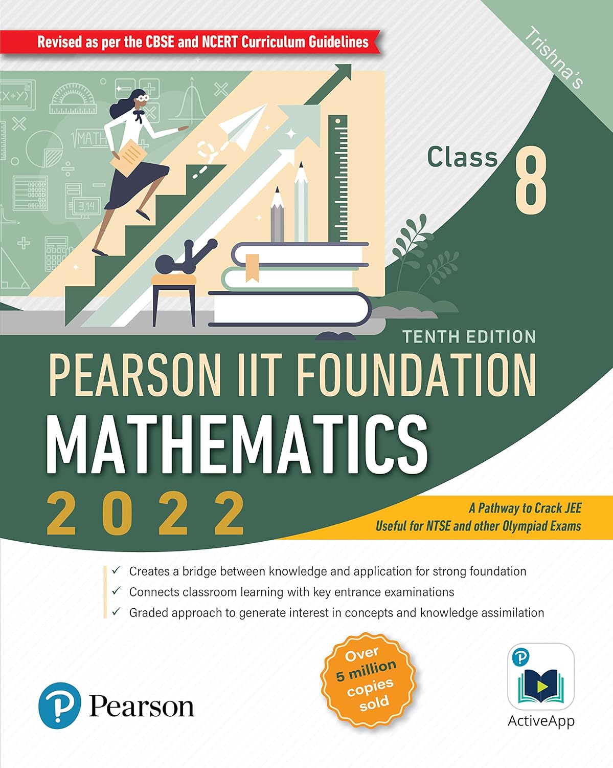 Pearson IIT Foundation Mathematics Class 8 (10th Edition)