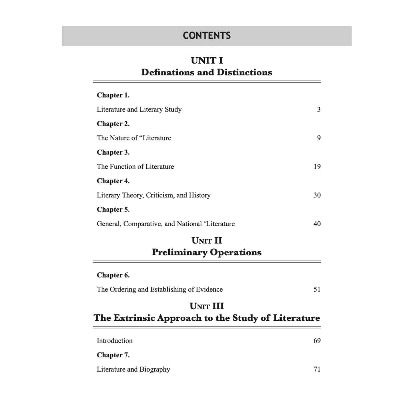 Theory of Literature
