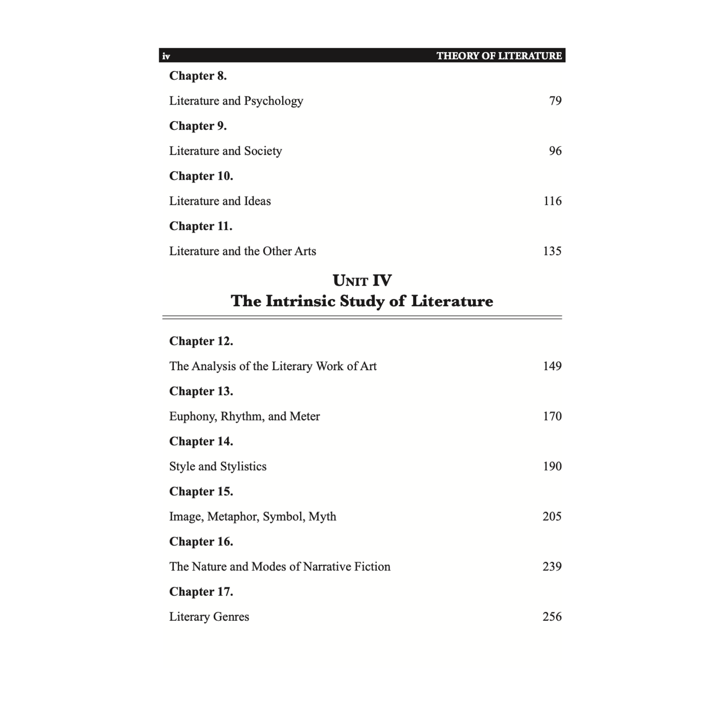 Theory of Literature
