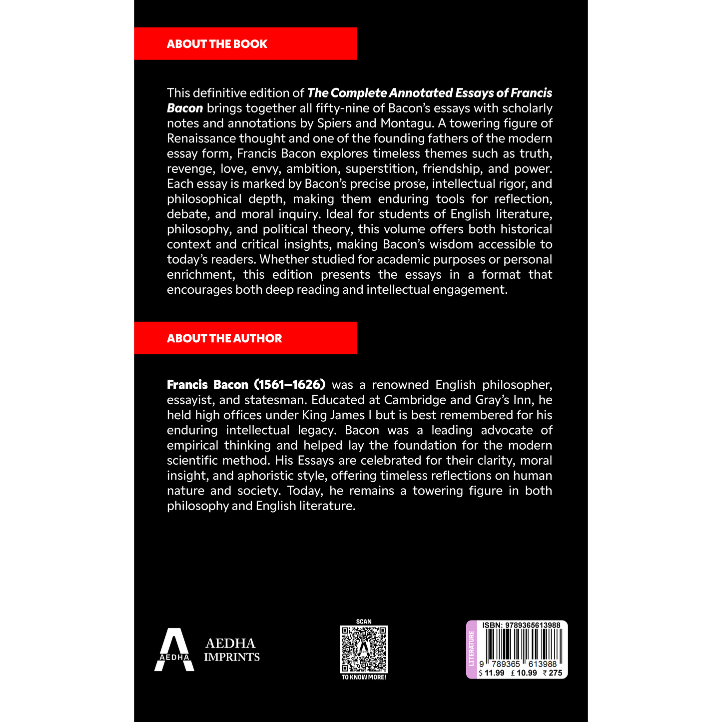 The Complete Annotated Essays of Francis Bacon