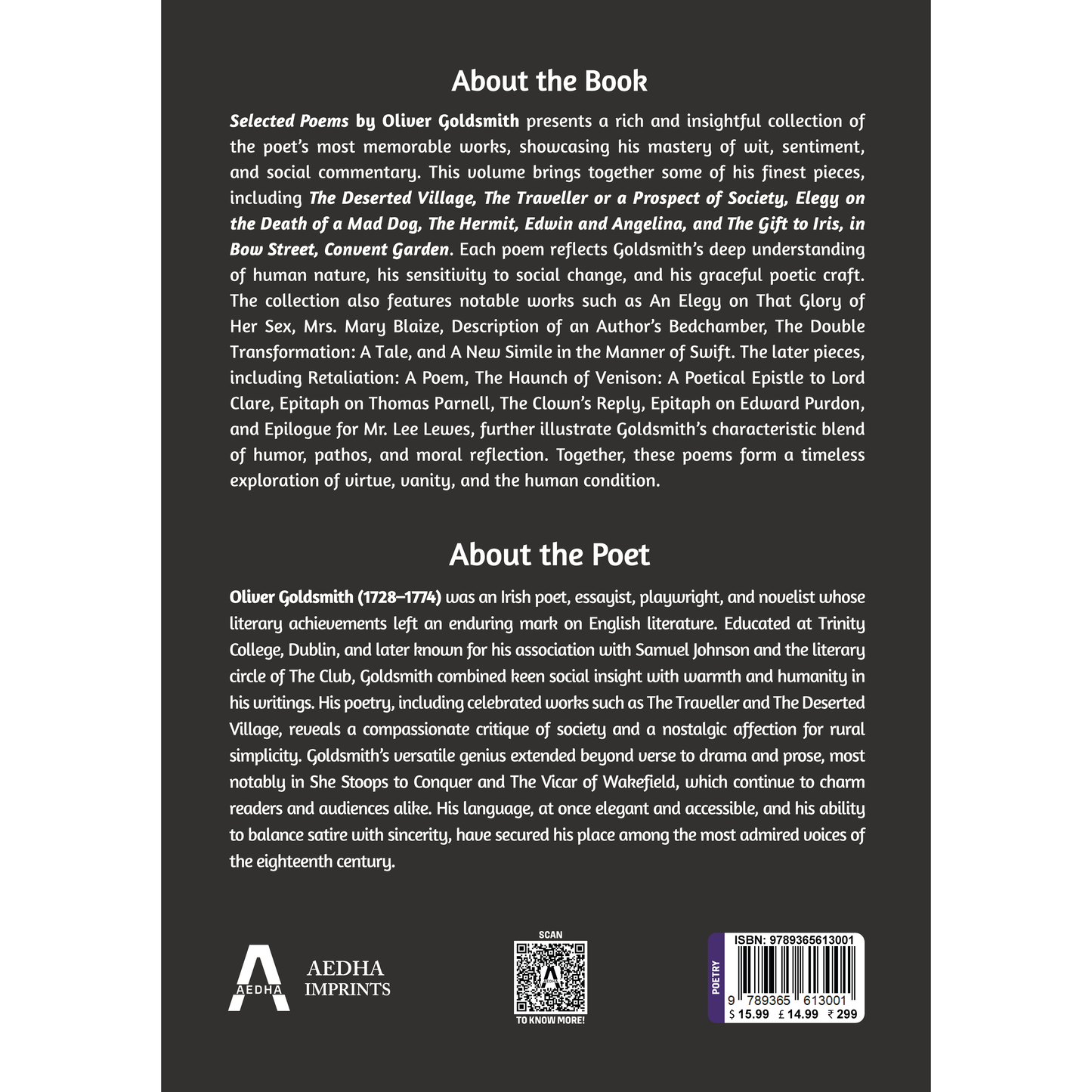 Selected Poems by Oliver Goldsmith