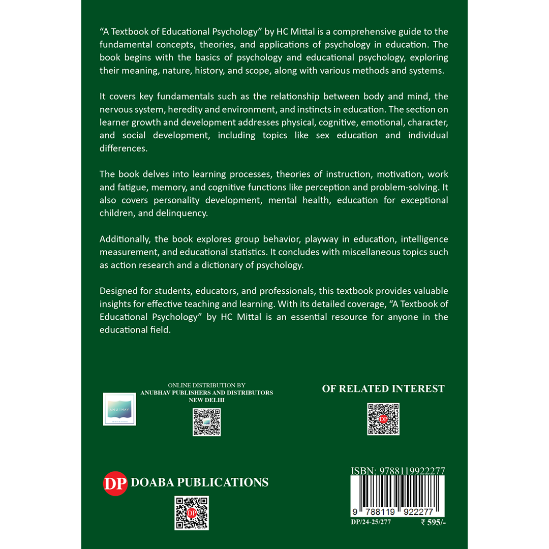 A Textbook of Educational Psychology