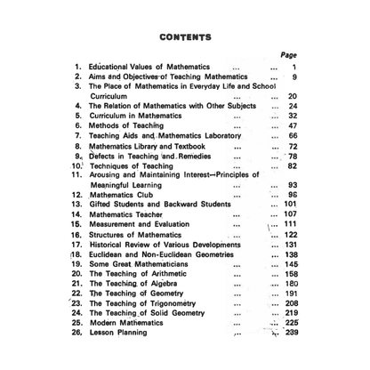 Teaching of Mathematics