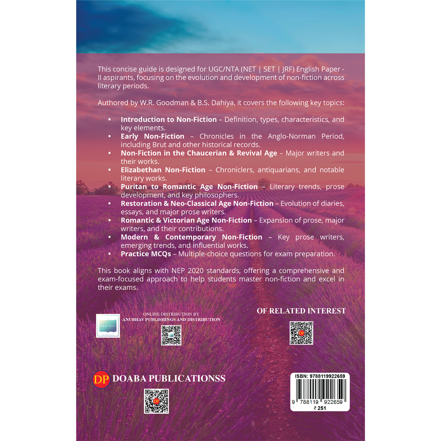 Doaba’s NTA UGC NET | SET | JRF English Paper II - Non Fiction