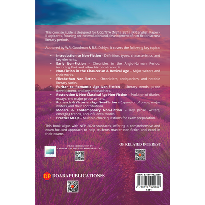 Doaba’s NTA UGC NET | SET | JRF English Paper II - Non Fiction