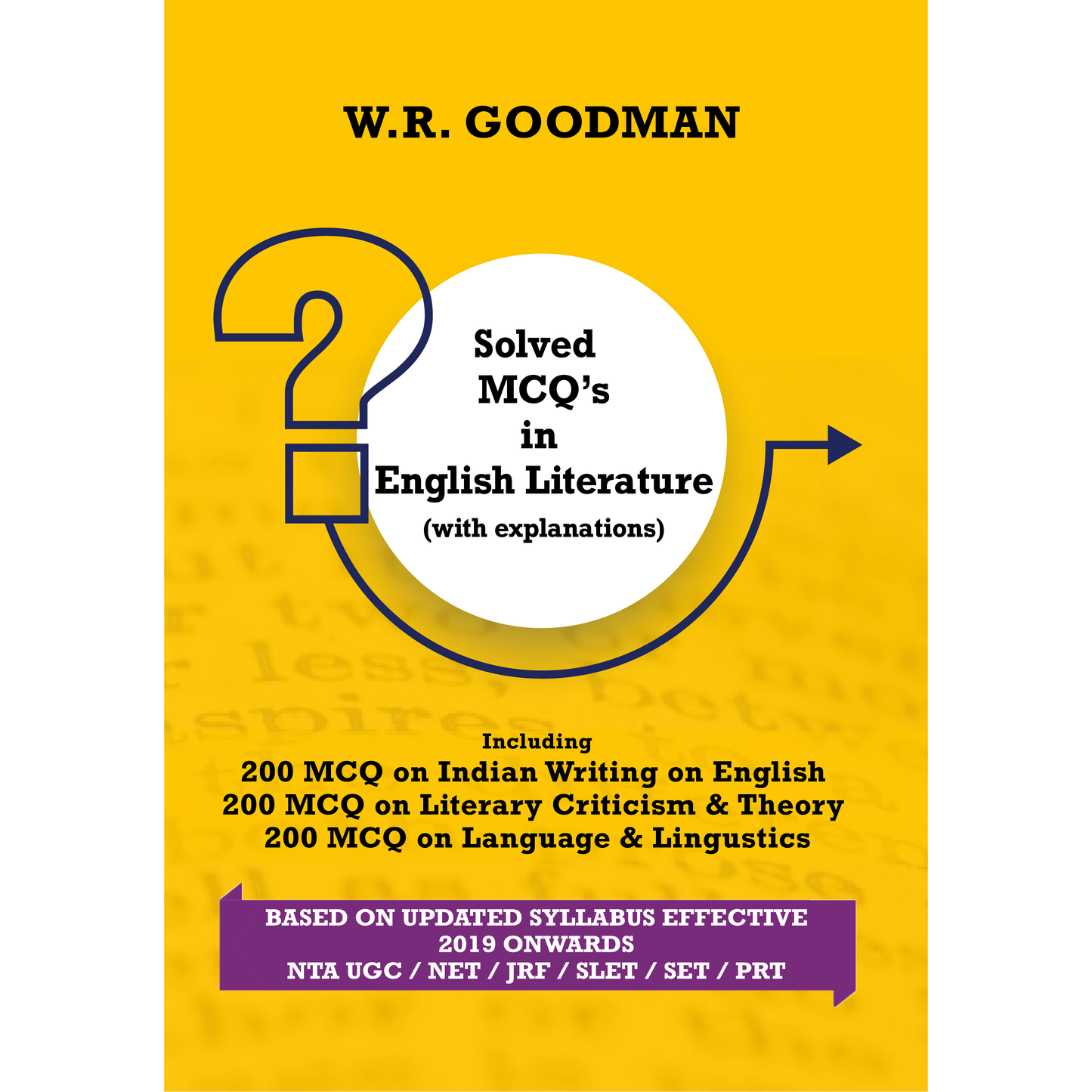 Solved MCQ's in English Literature (with Explanation)
