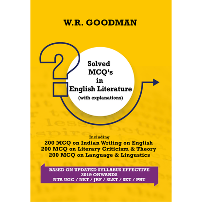 Solved MCQ's in English Literature (with Explanation)