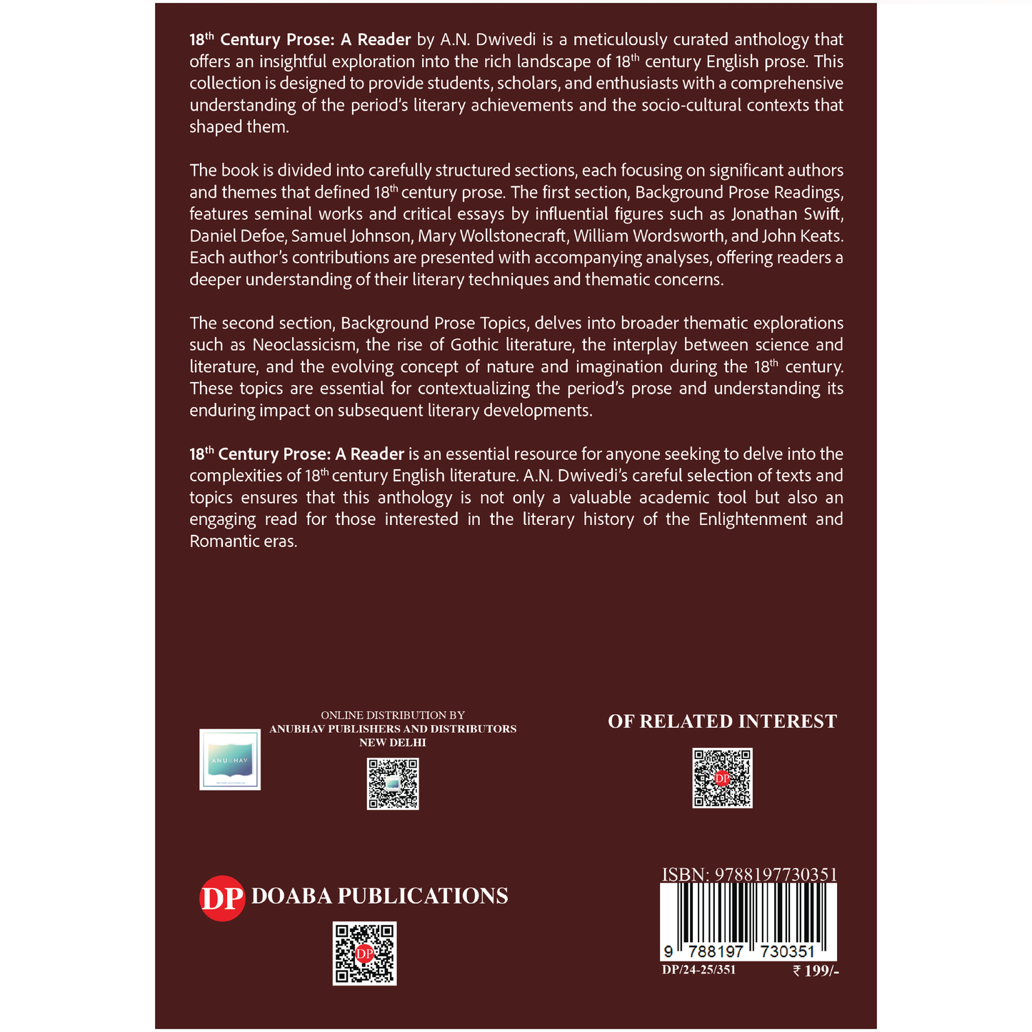 Doaba's Eighteenth Century Prose: A Reader