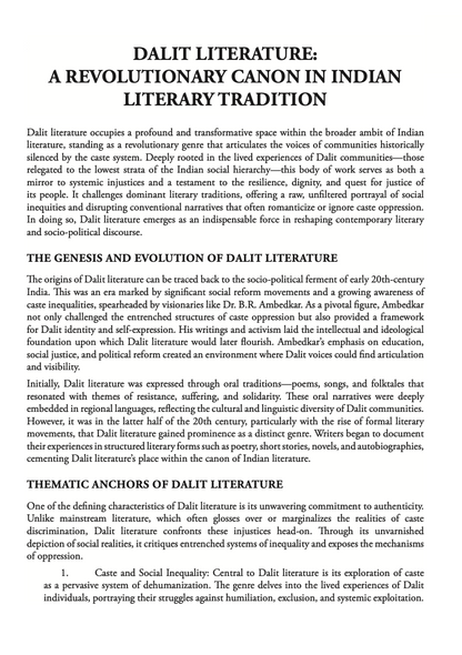 Dalit Writers of India