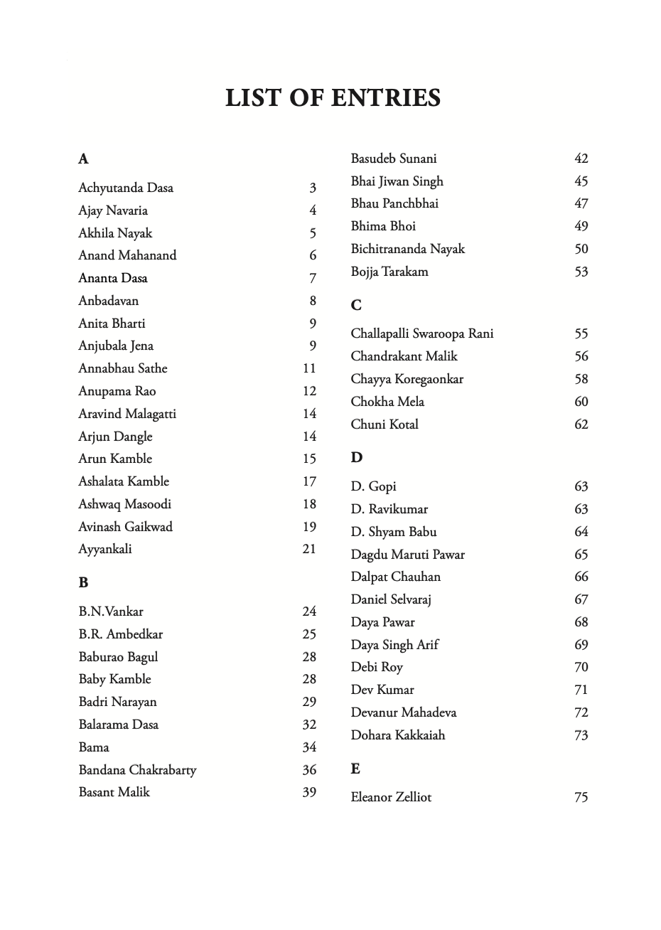 Dalit Writers of India