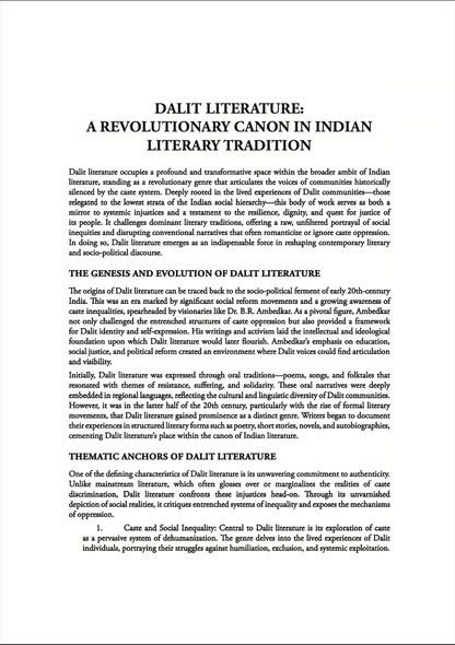 Dalit Writers of India