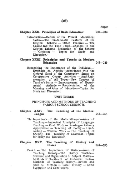 The Principles and Methods of Teaching