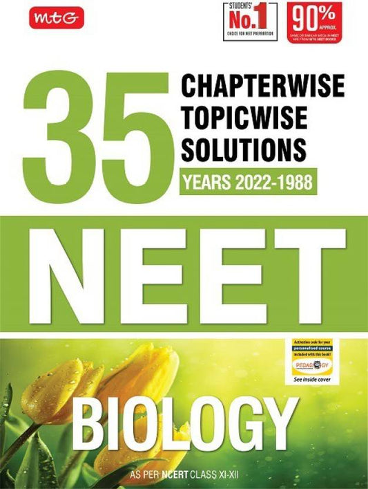 Mtg 35 Years Neet Previous Year Solved Question Papers with Neet Chapterwise Topicwise Solutions